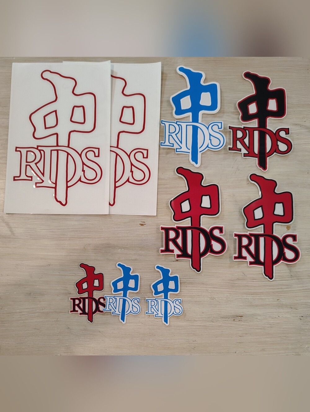RDS OG Logo Stickers 9 Pack | Red Dragon Apparel | Vintage Y2K Skateboard